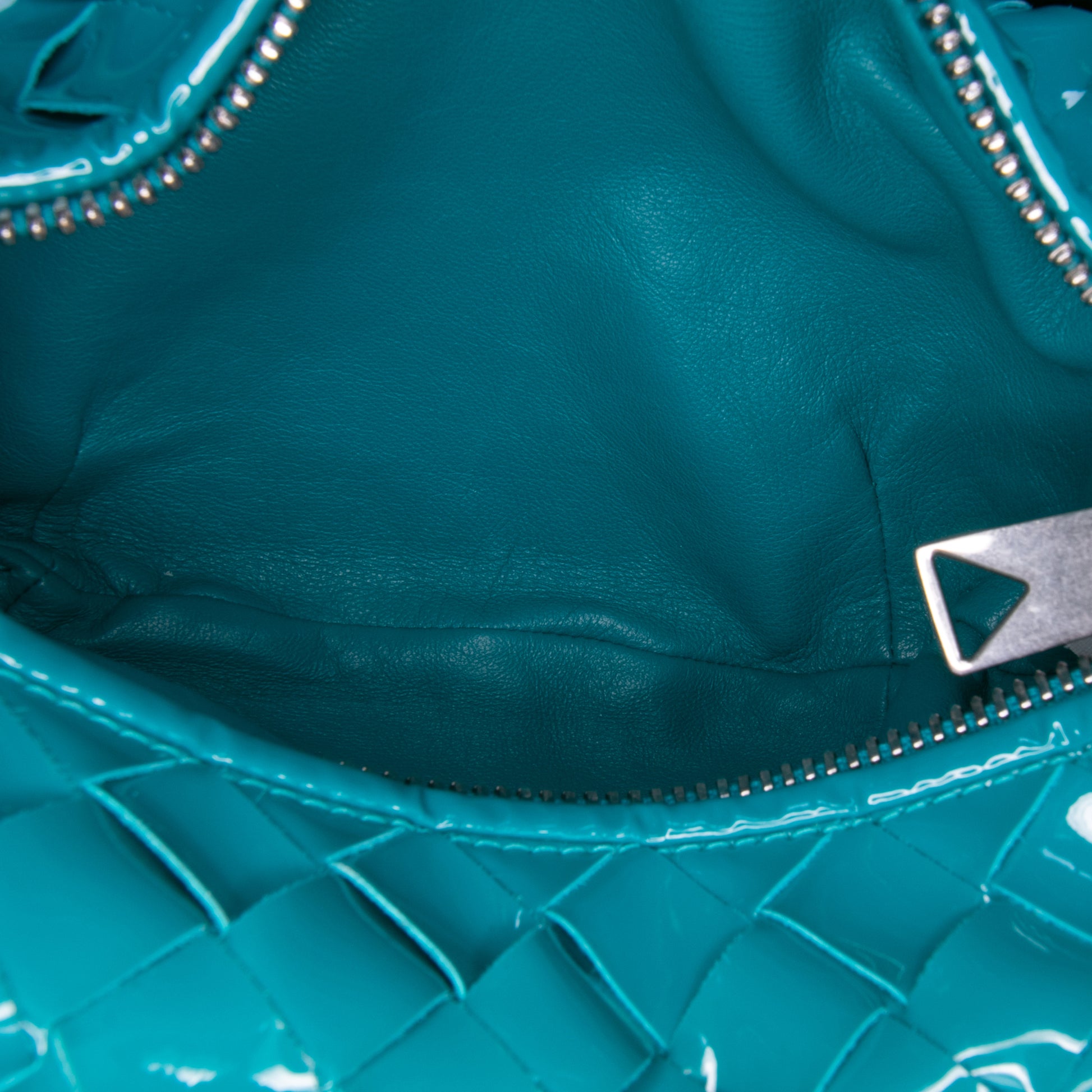 Bottega Veneta Mini Patent Intrecciato Jodie