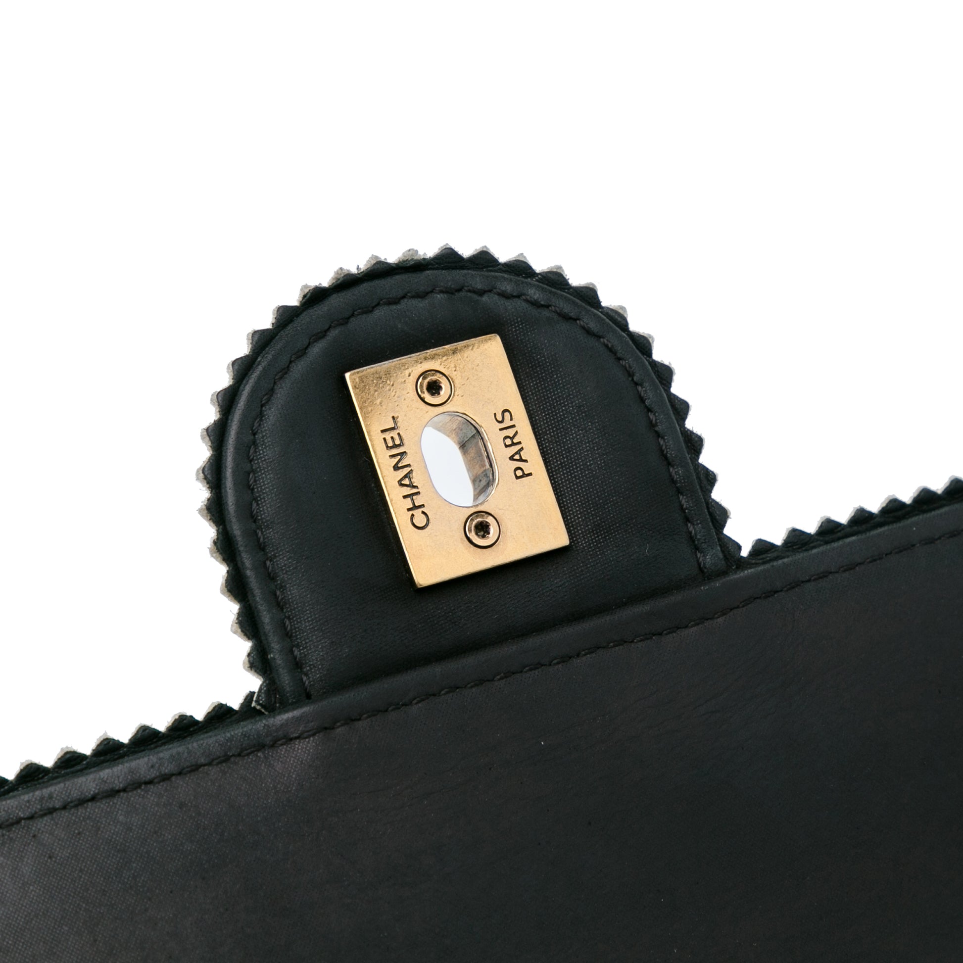Chanel CC Quilted Lambskin Tassel and Border Embellished Flap