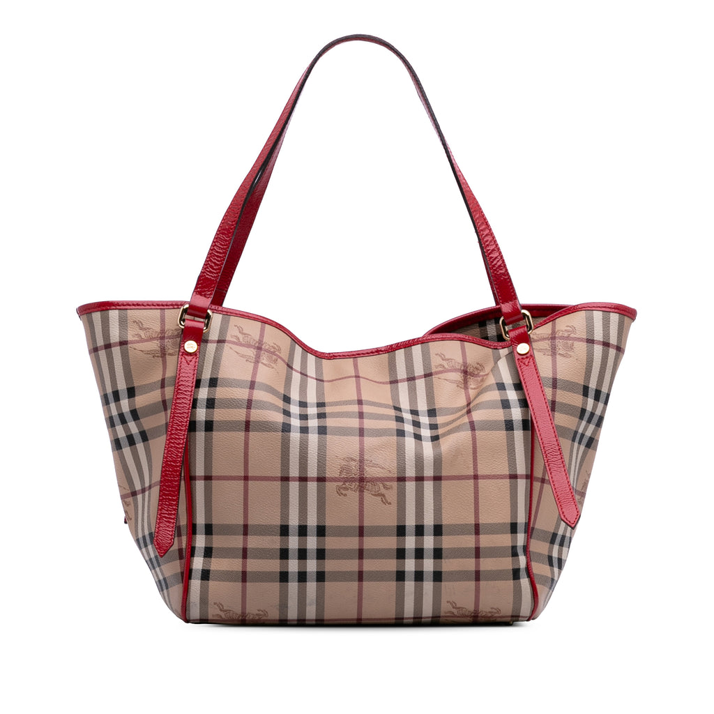 Burberry Small Haymarket Check Coated Canvas Canterbury