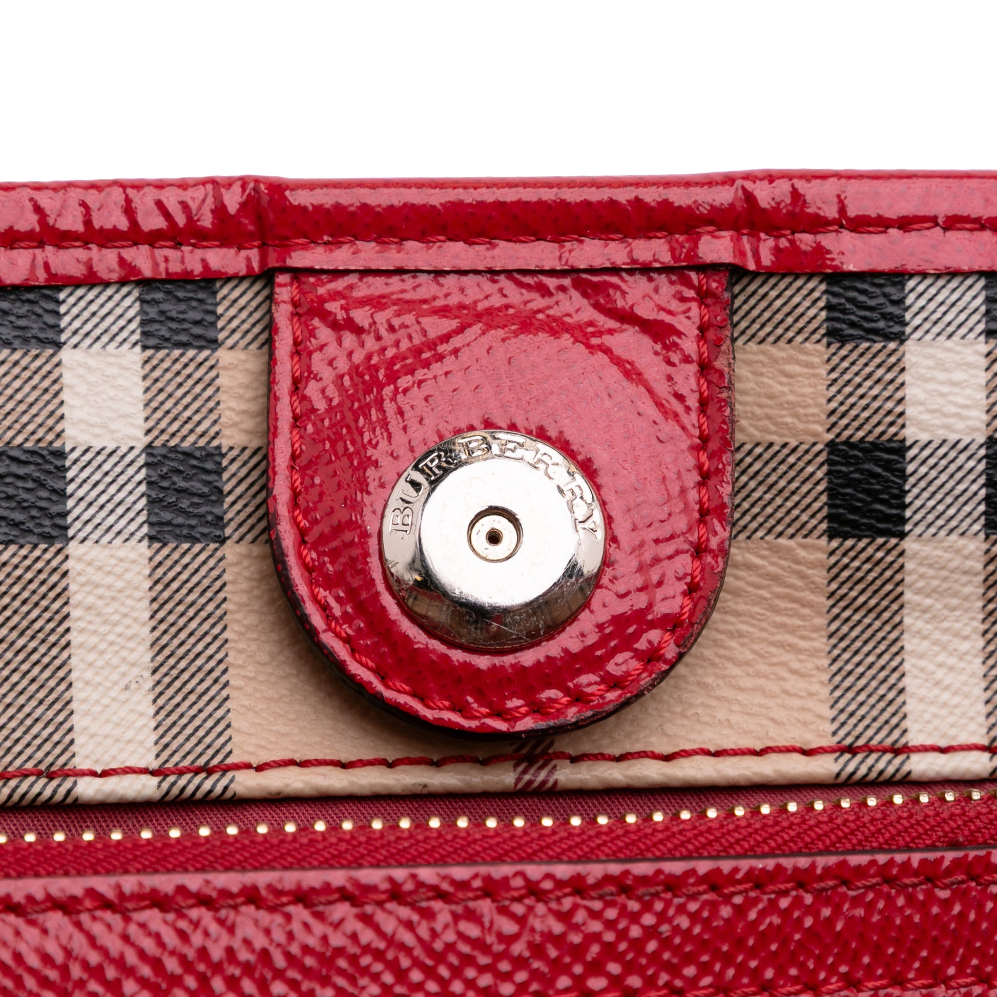 Burberry Small Haymarket Check Coated Canvas Canterbury