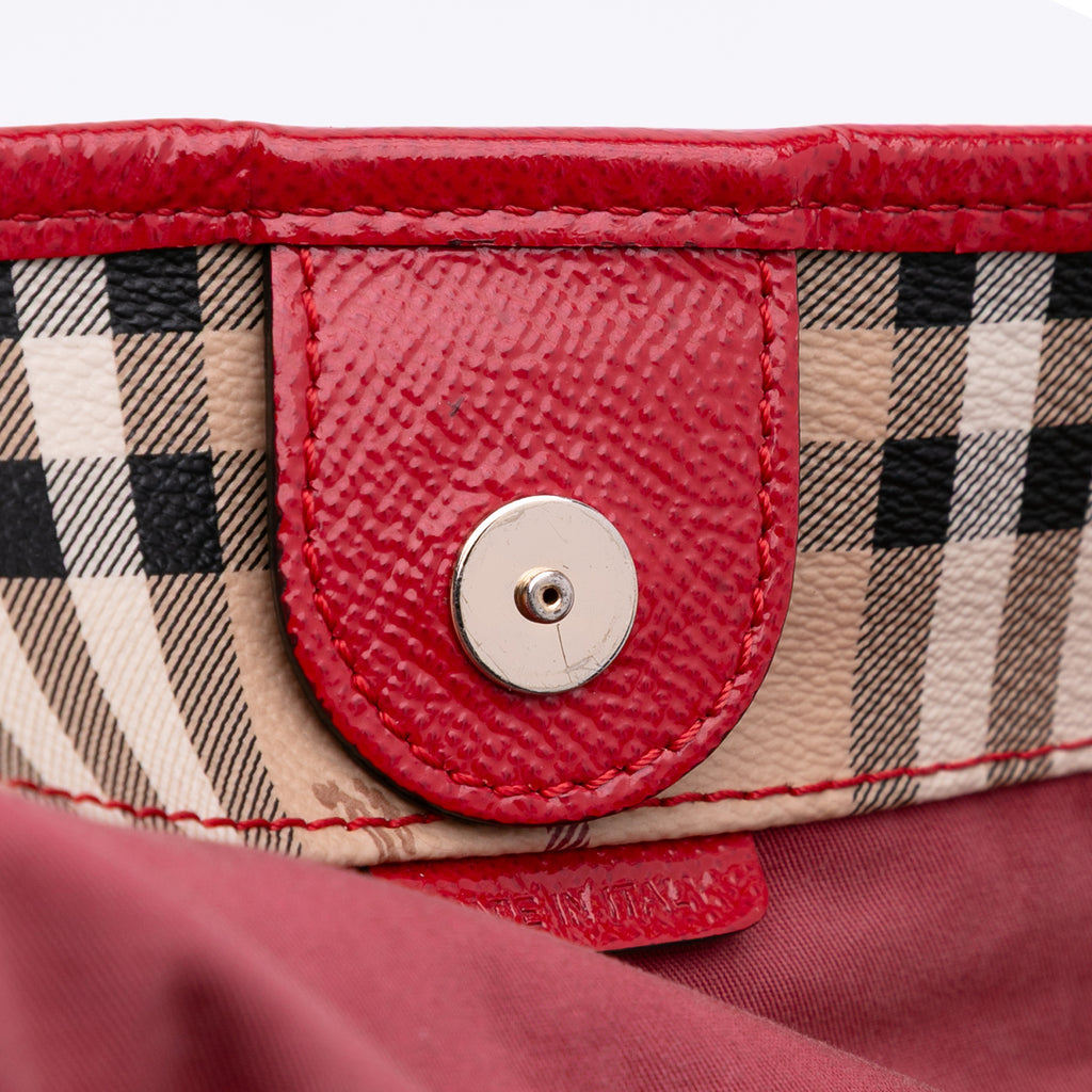 Burberry Small Haymarket Check Coated Canvas Canterbury