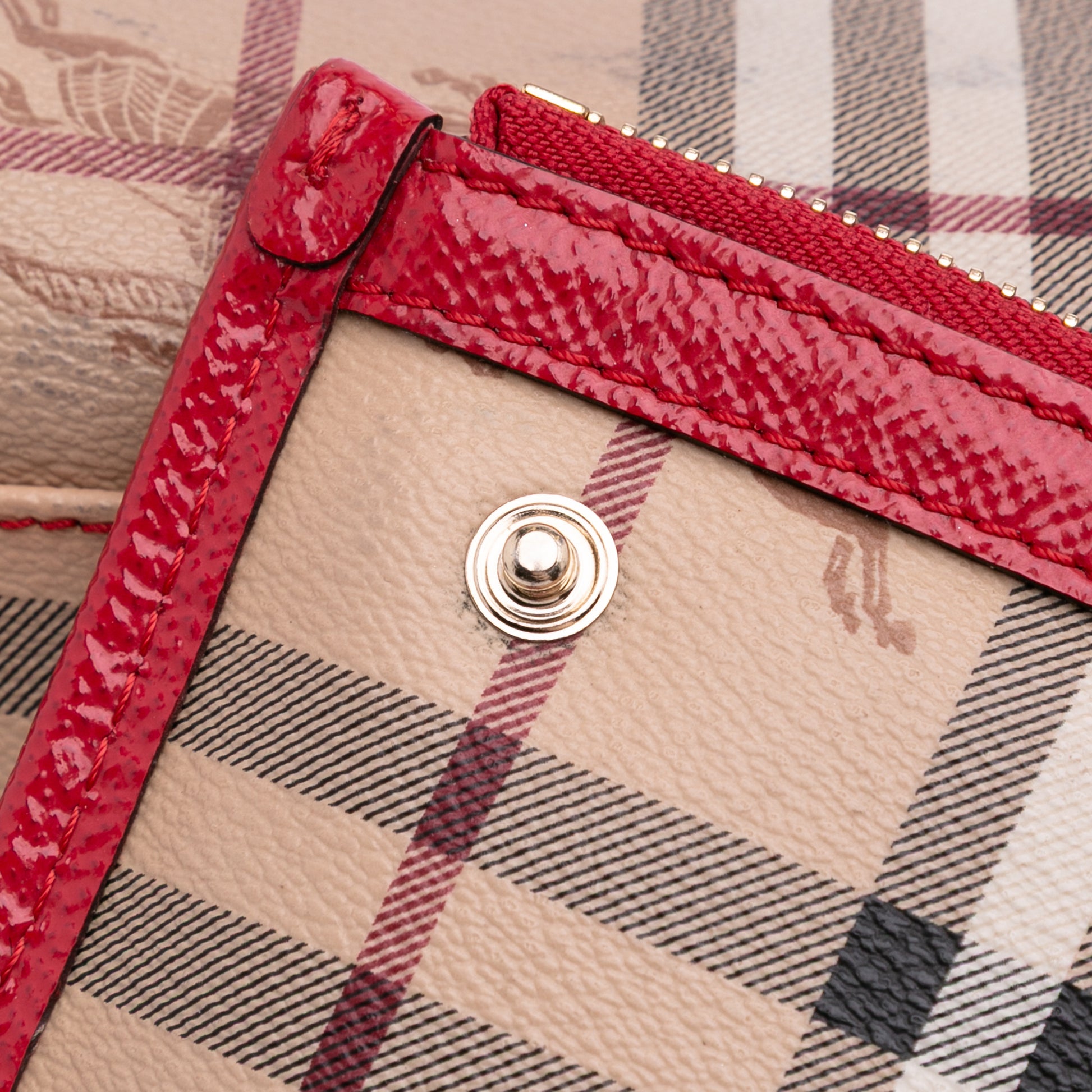 Burberry Small Haymarket Check Coated Canvas Canterbury