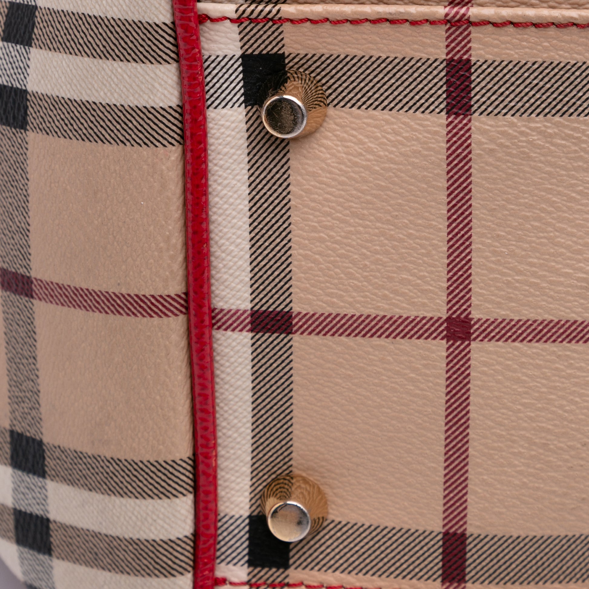 Burberry Small Haymarket Check Coated Canvas Canterbury