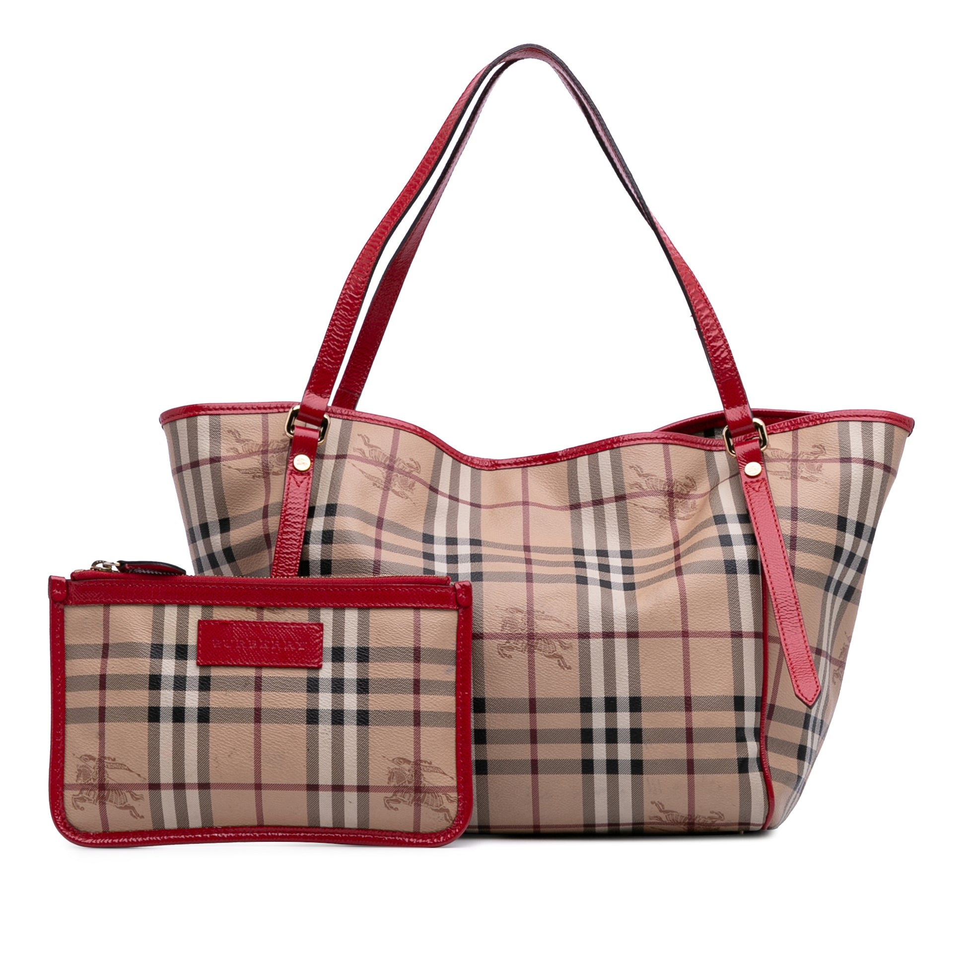 Burberry Small Haymarket Check Coated Canvas Canterbury