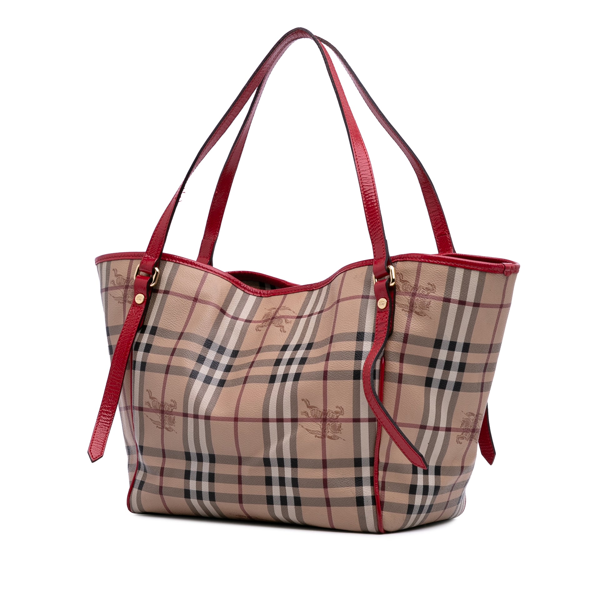 Burberry Small Haymarket Check Coated Canvas Canterbury