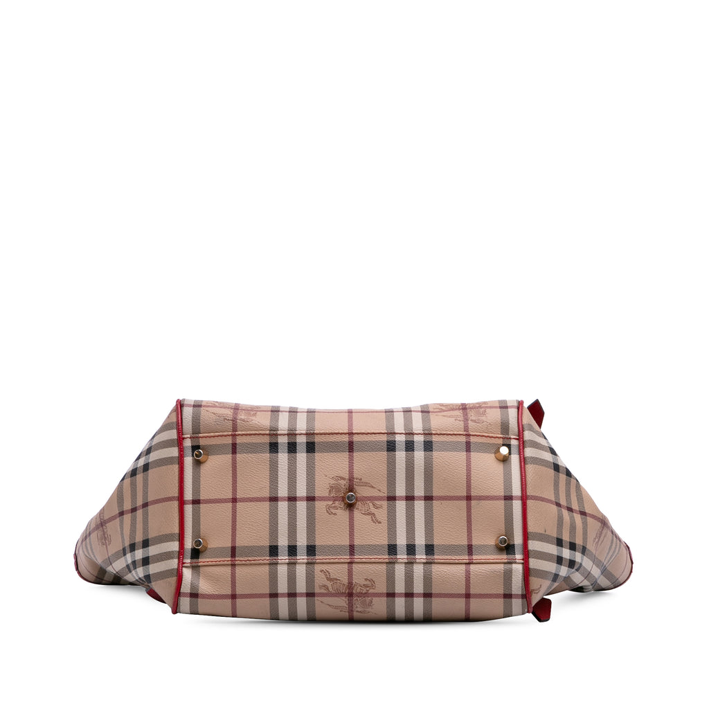 Burberry Small Haymarket Check Coated Canvas Canterbury