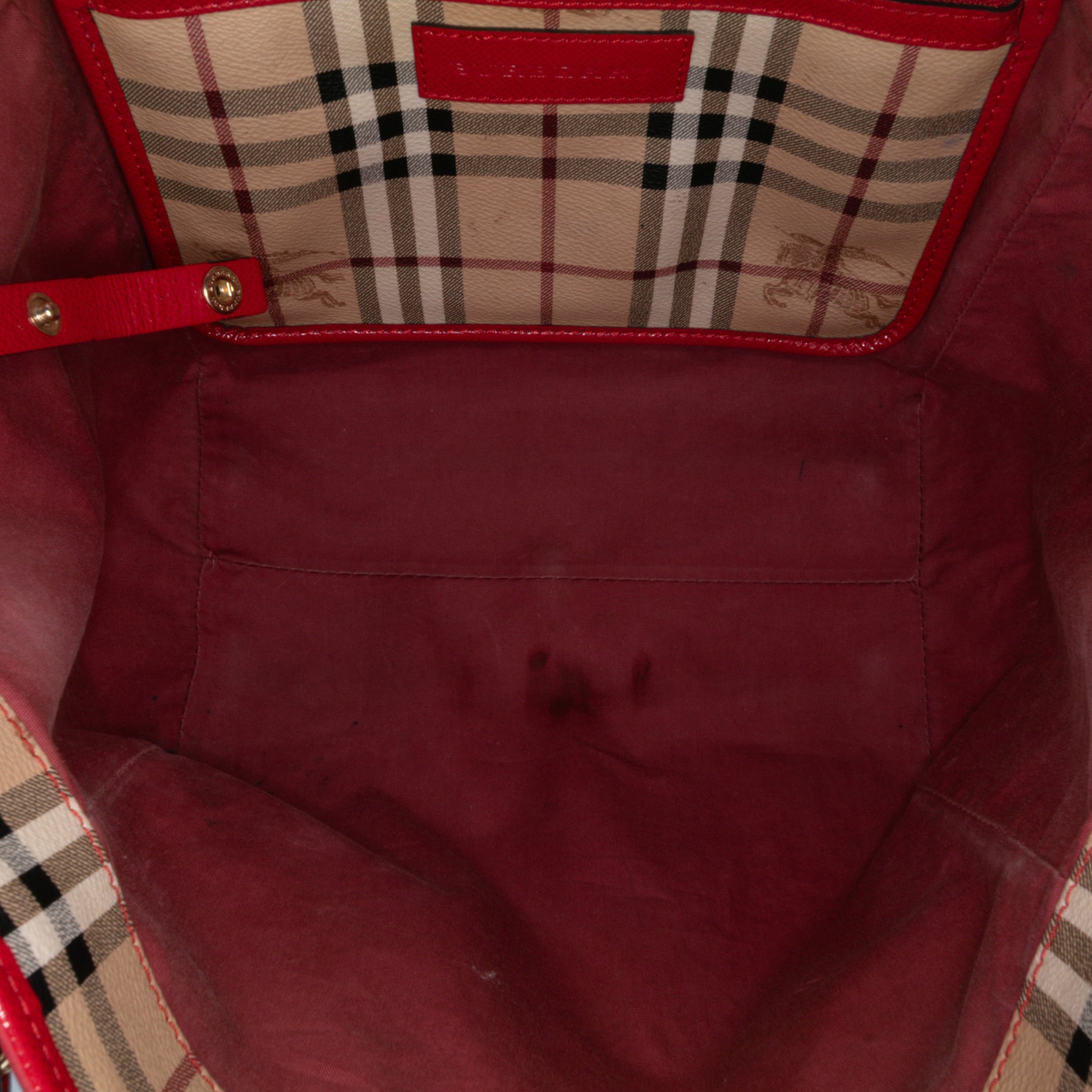Burberry Small Haymarket Check Coated Canvas Canterbury