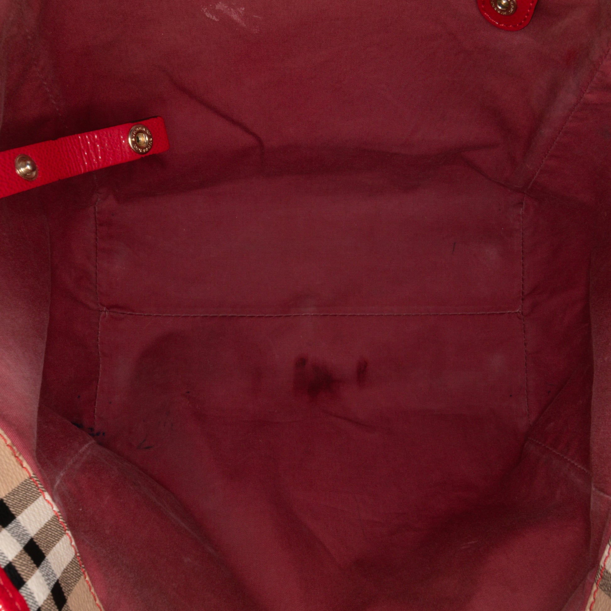 Burberry Small Haymarket Check Coated Canvas Canterbury