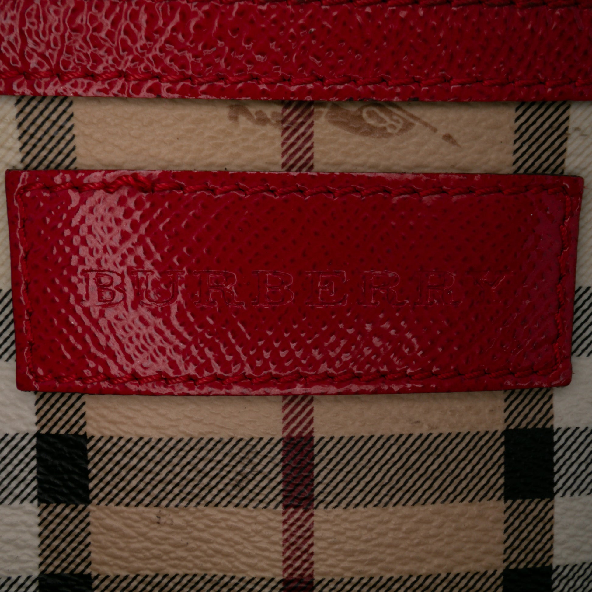 Burberry Small Haymarket Check Coated Canvas Canterbury