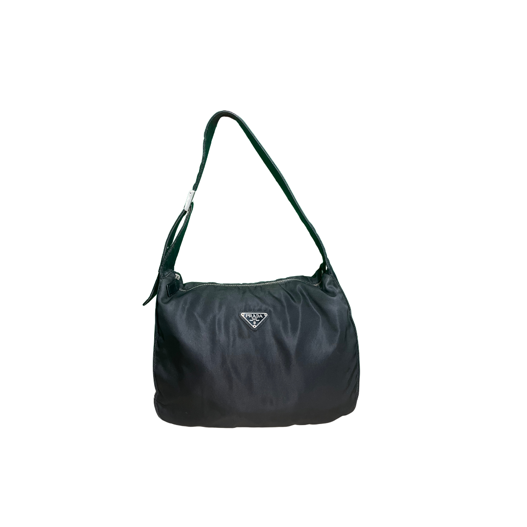 Prada Nylon And Leather Hobo bag