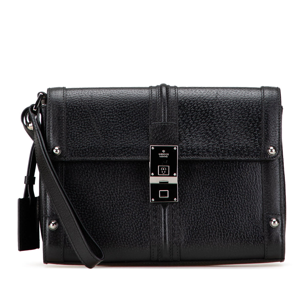 Gucci Studded Leather Clutch