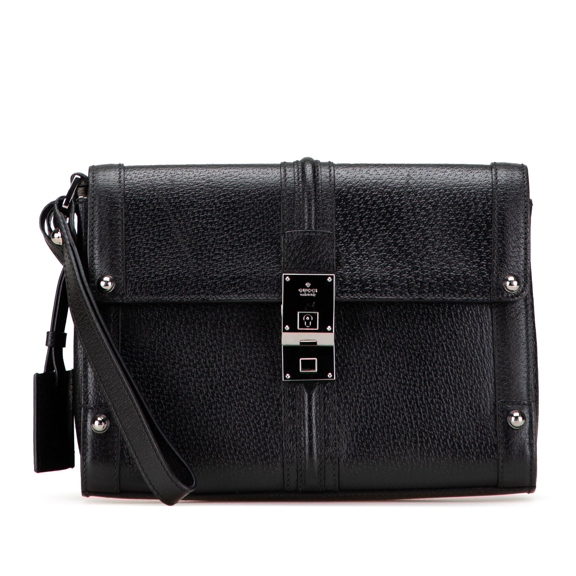 Gucci Studded Leather Clutch