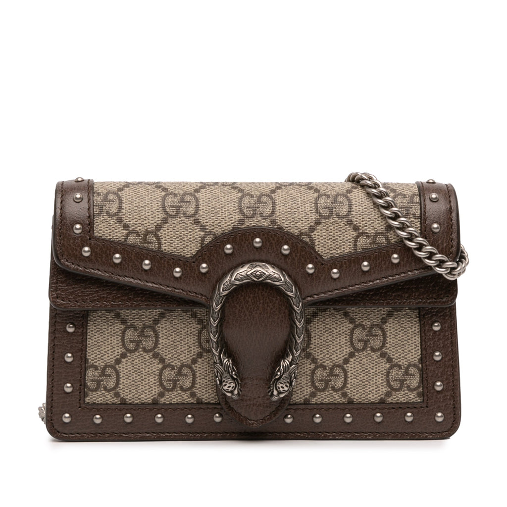 Gucci Mini GG Supreme Studs Dionysus Crossbody
