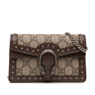 Gucci Mini GG Supreme Studs Dionysus Crossbody