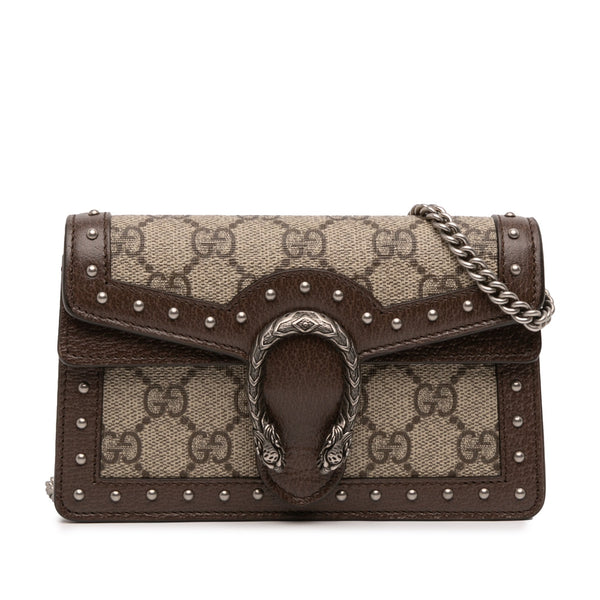 Gucci Mini GG Supreme Studs Dionysus Crossbody