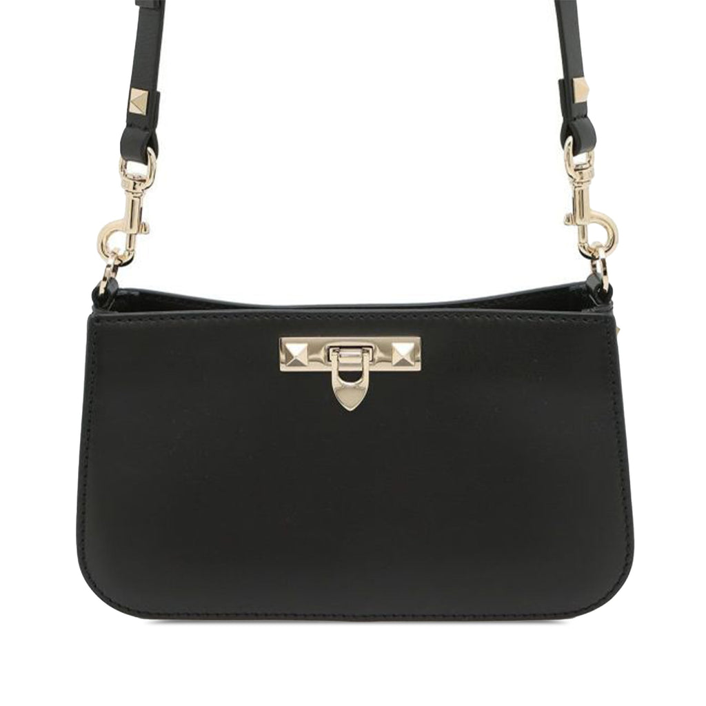 Valentino Calfskin Rockstud Flip Lock Crossbody
