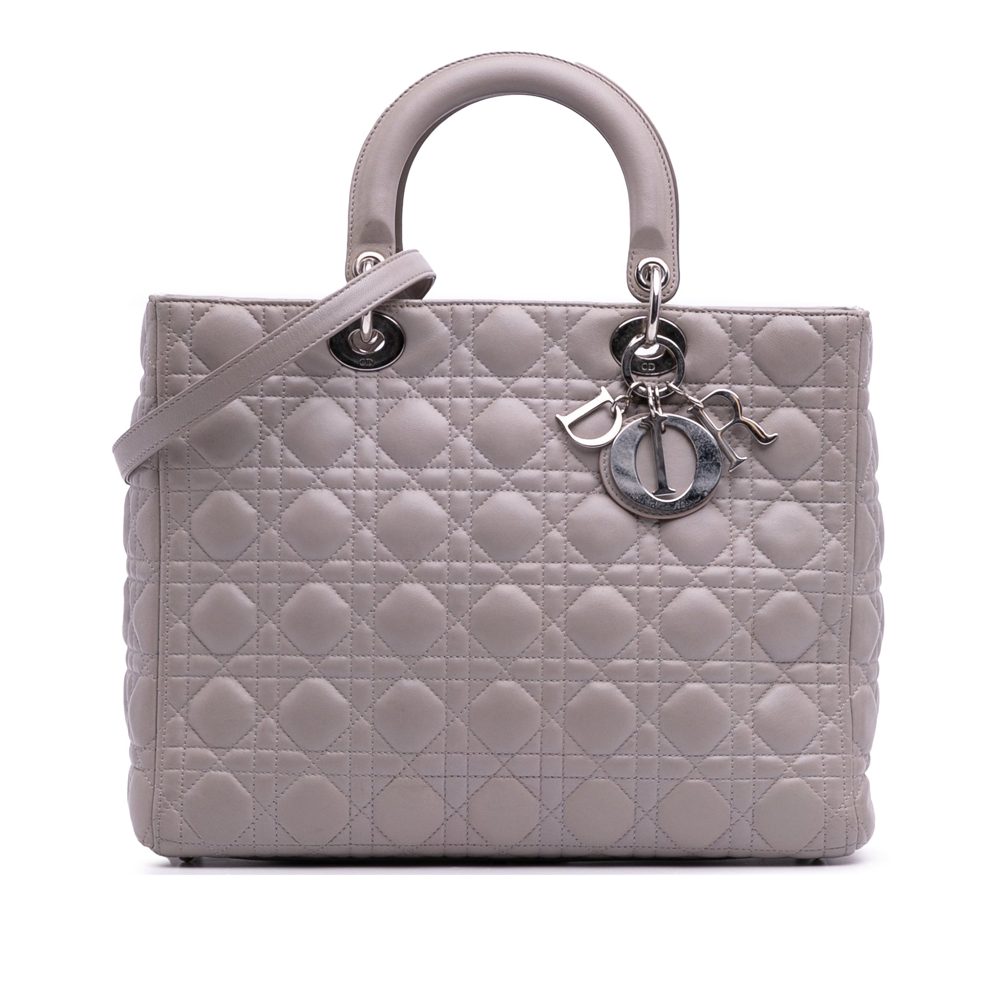 Dior Large Lambskin Cannage Lady Dior