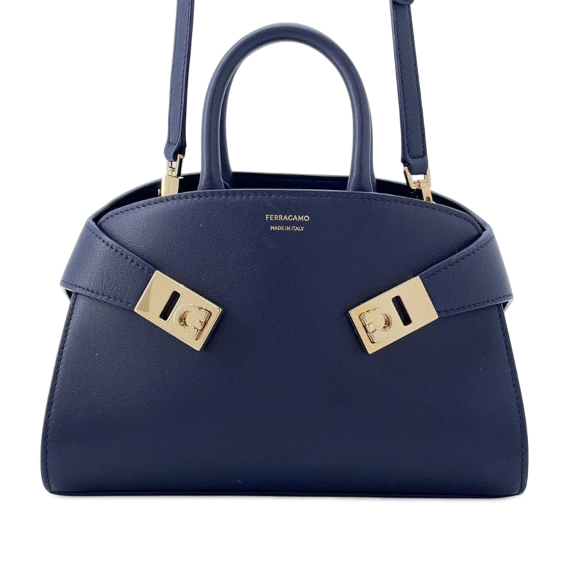 Ferragamo Calfskin Hug Satchel XS