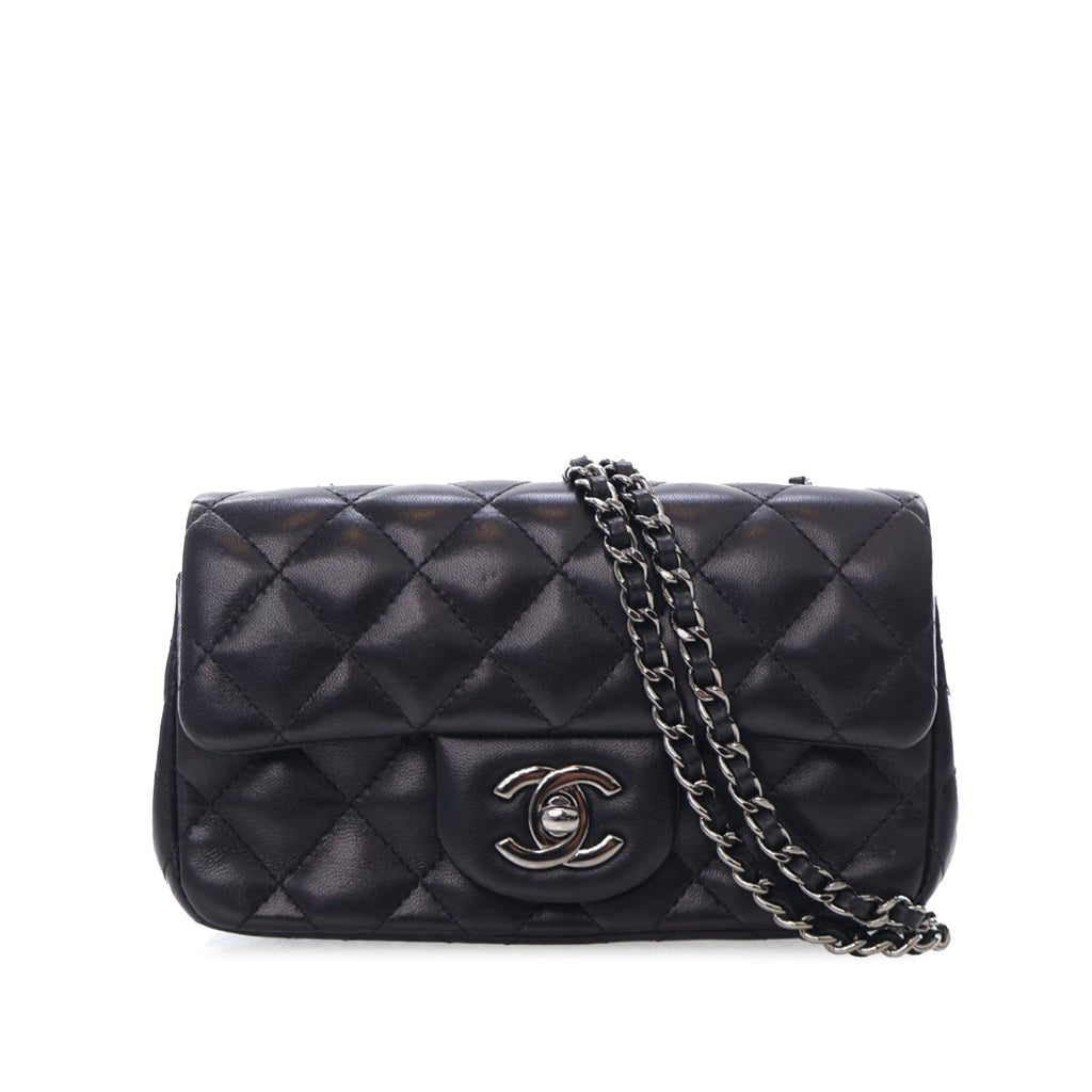 Chanel Extra Mini Rectangular Classic Lambskin Single Flap