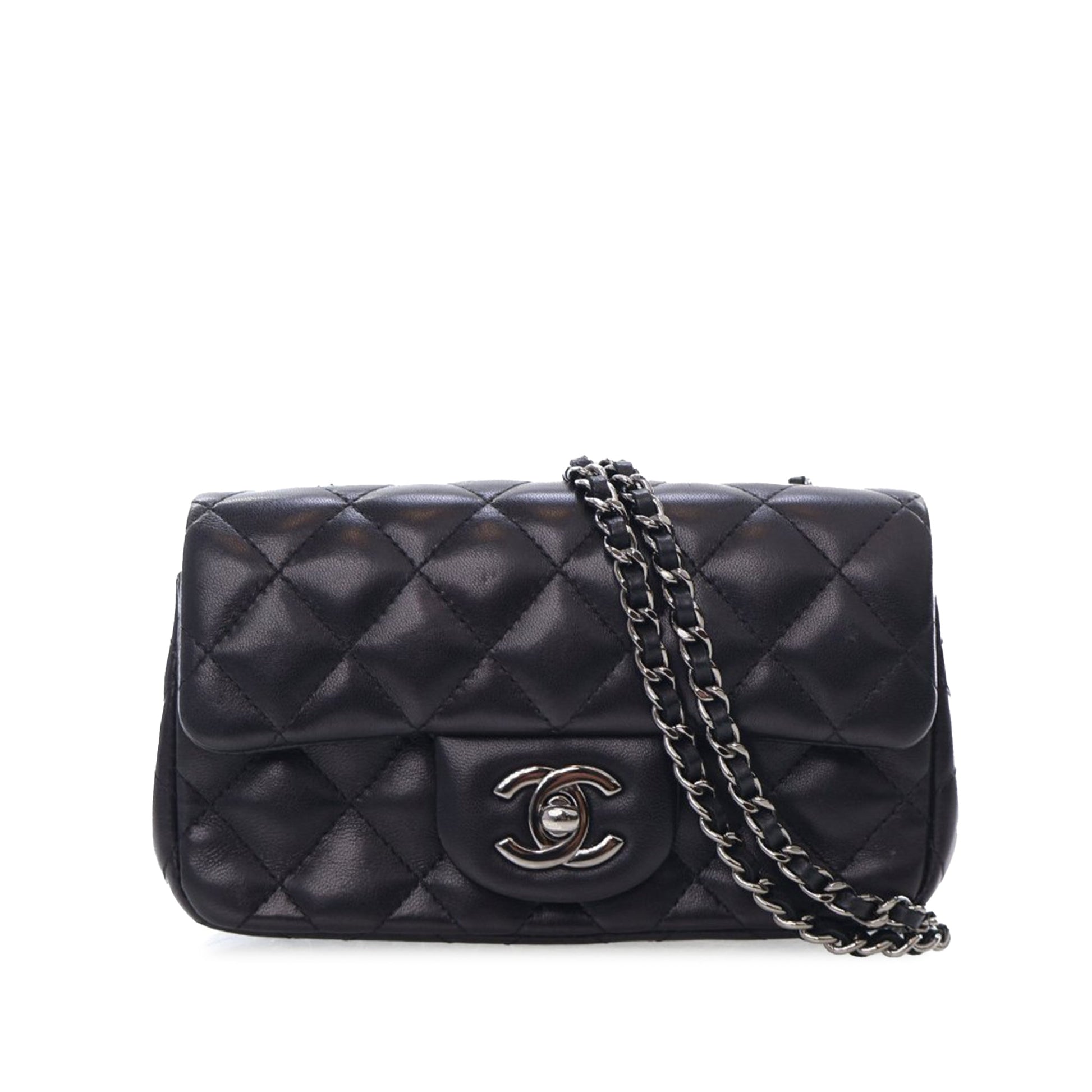 Chanel Extra Mini Rectangular Classic Lambskin Single Flap