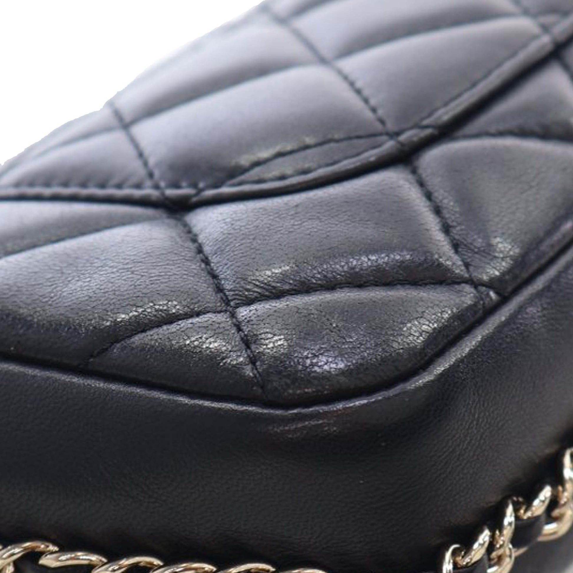 Chanel Small Quilted Lambskin My Precious Pearls Chain Flap