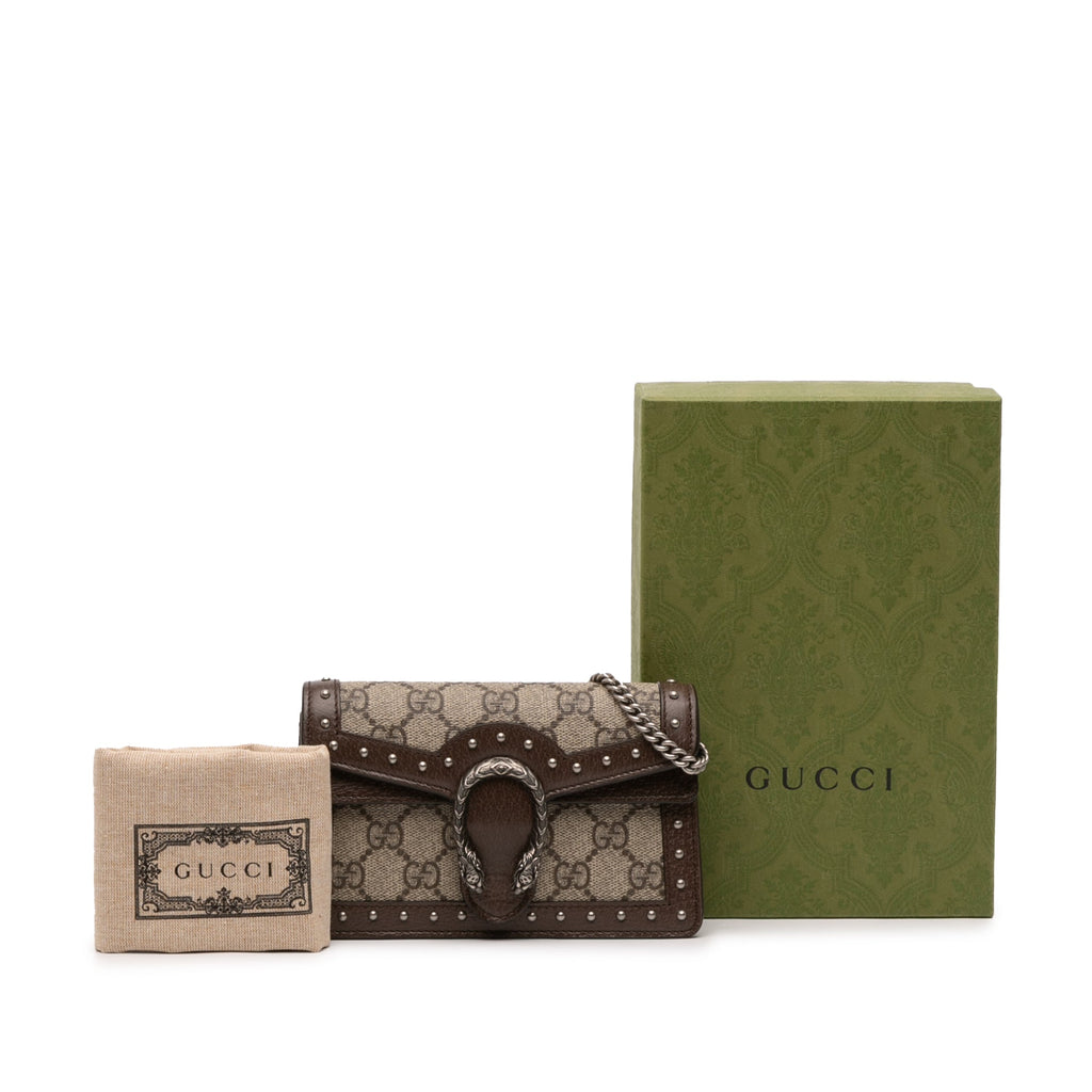 Gucci Mini GG Supreme Studs Dionysus Crossbody
