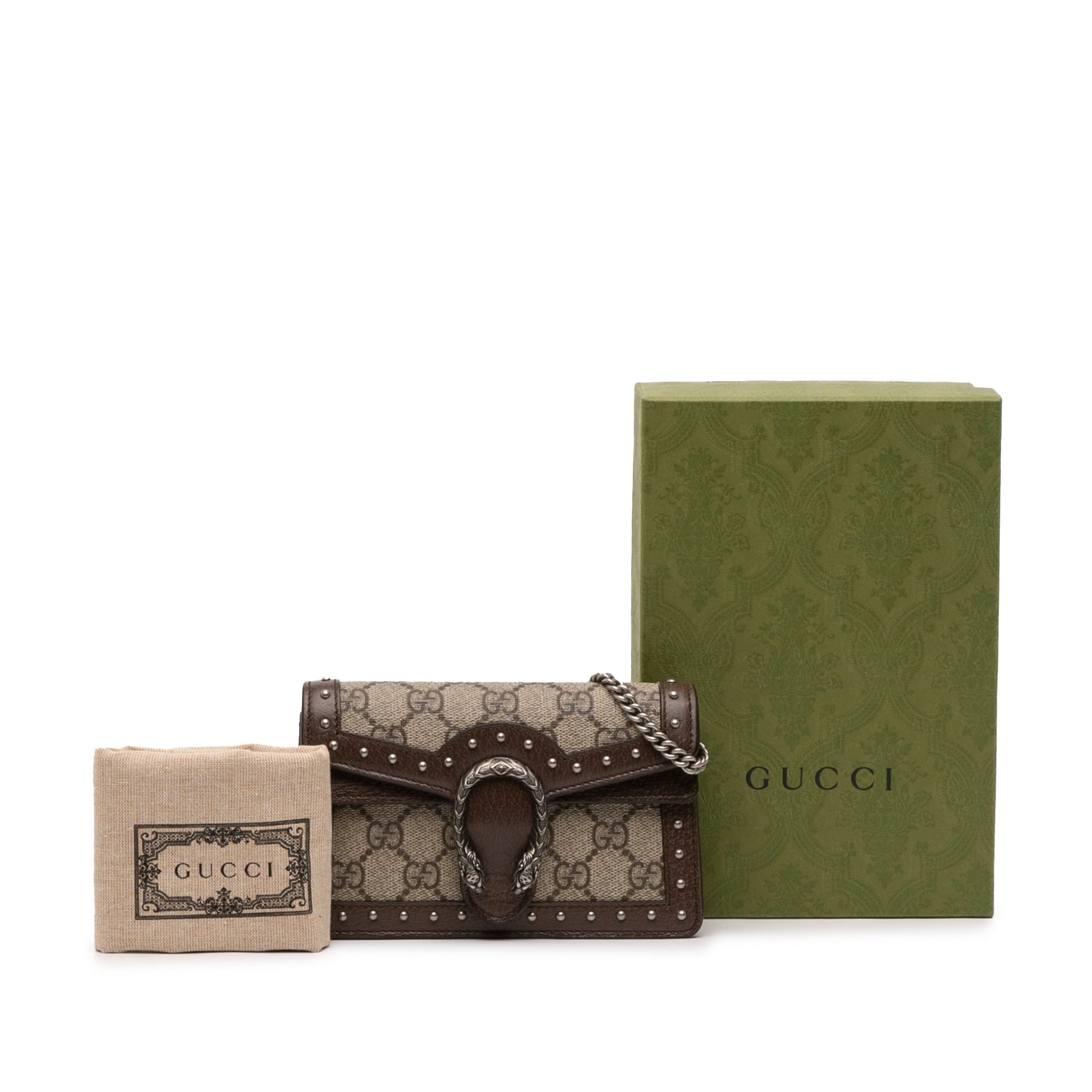 Gucci Mini GG Supreme Studs Dionysus Crossbody