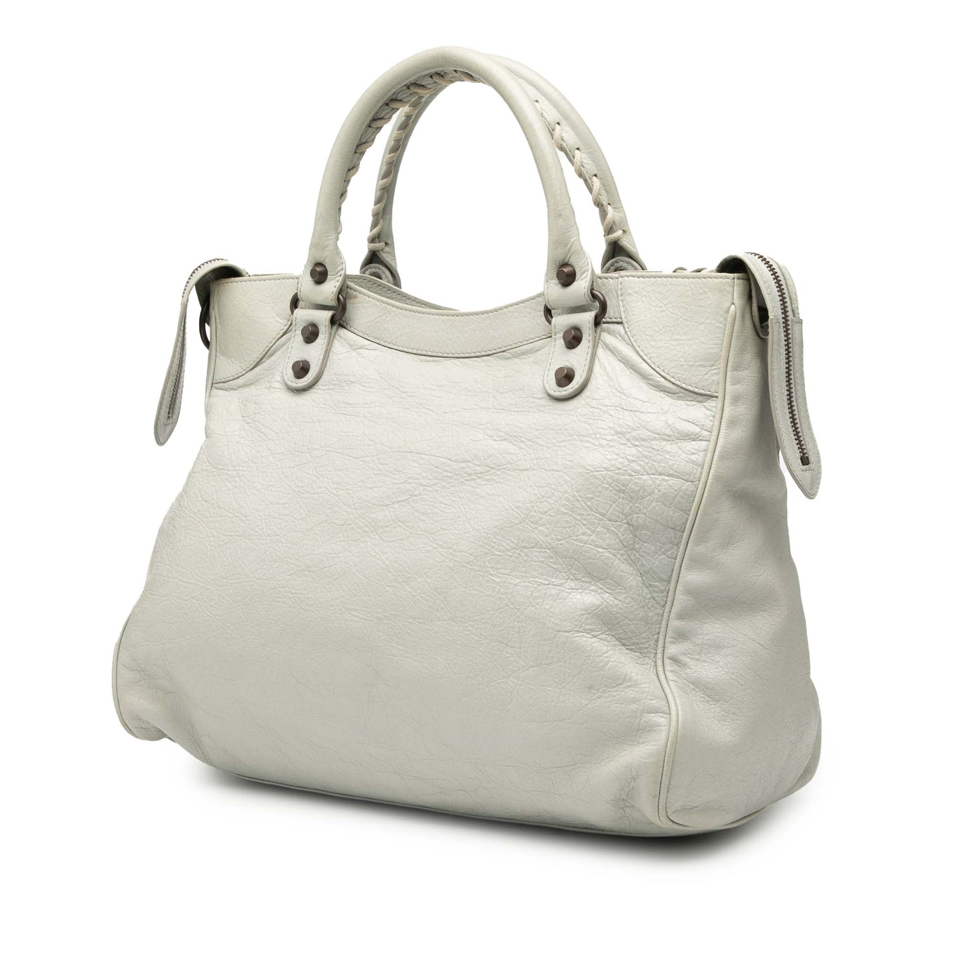 Balenciaga Lambskin Motocross Classic Velo Satchel