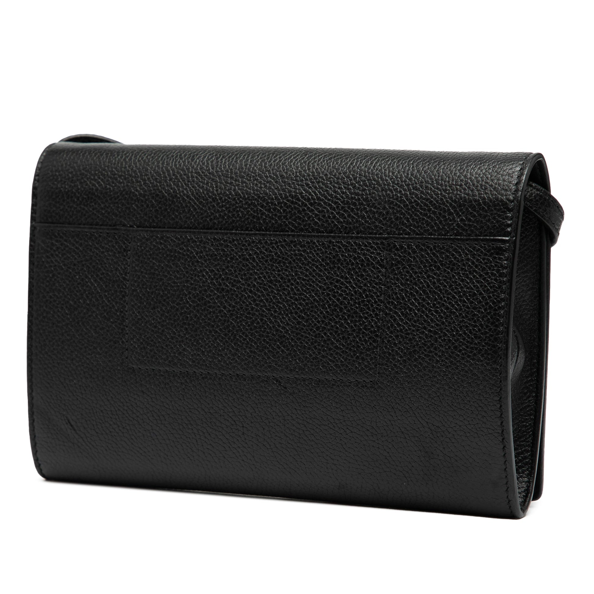 Balenciaga Small Leather Logo Flap Crossbody