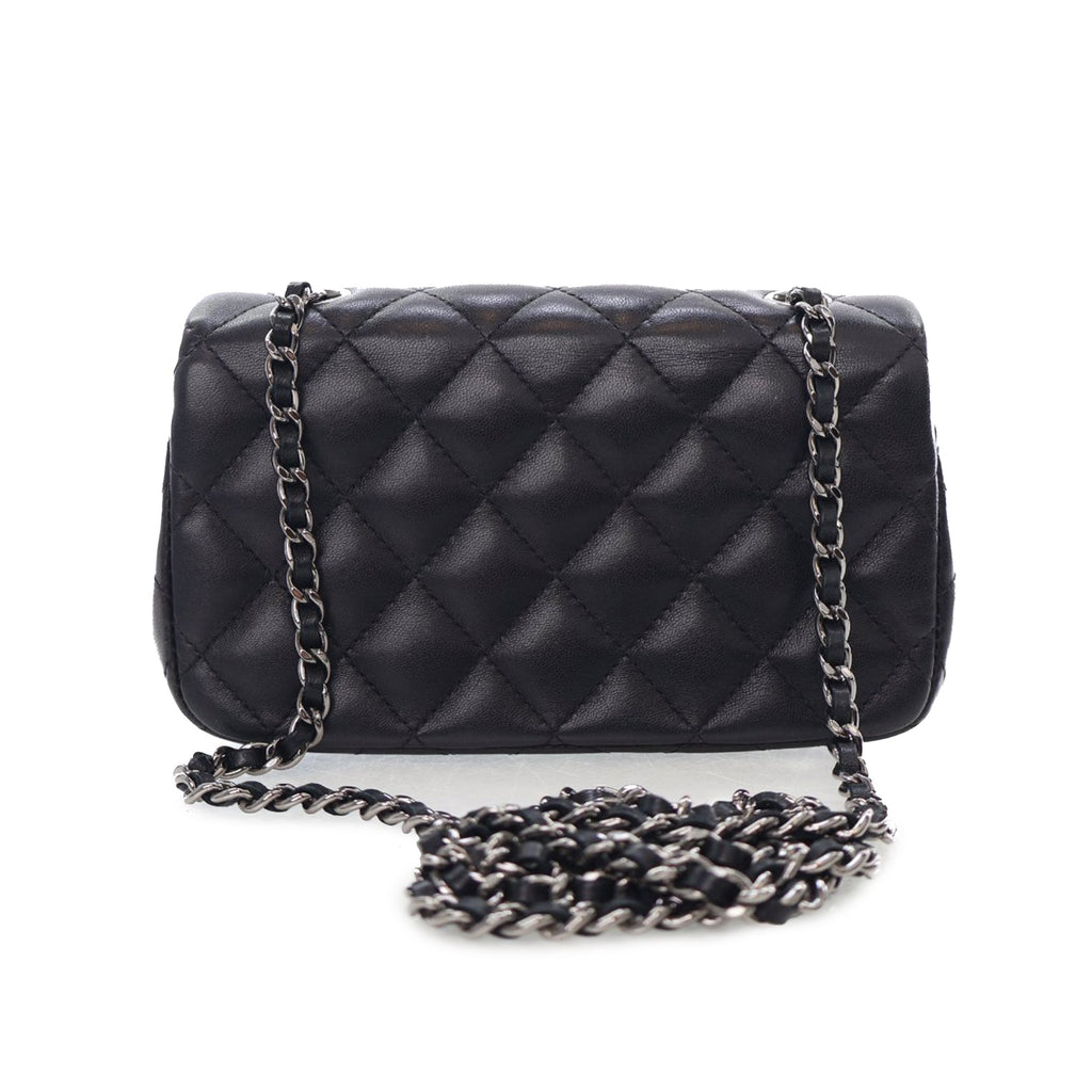 Chanel Extra Mini Rectangular Classic Lambskin Single Flap