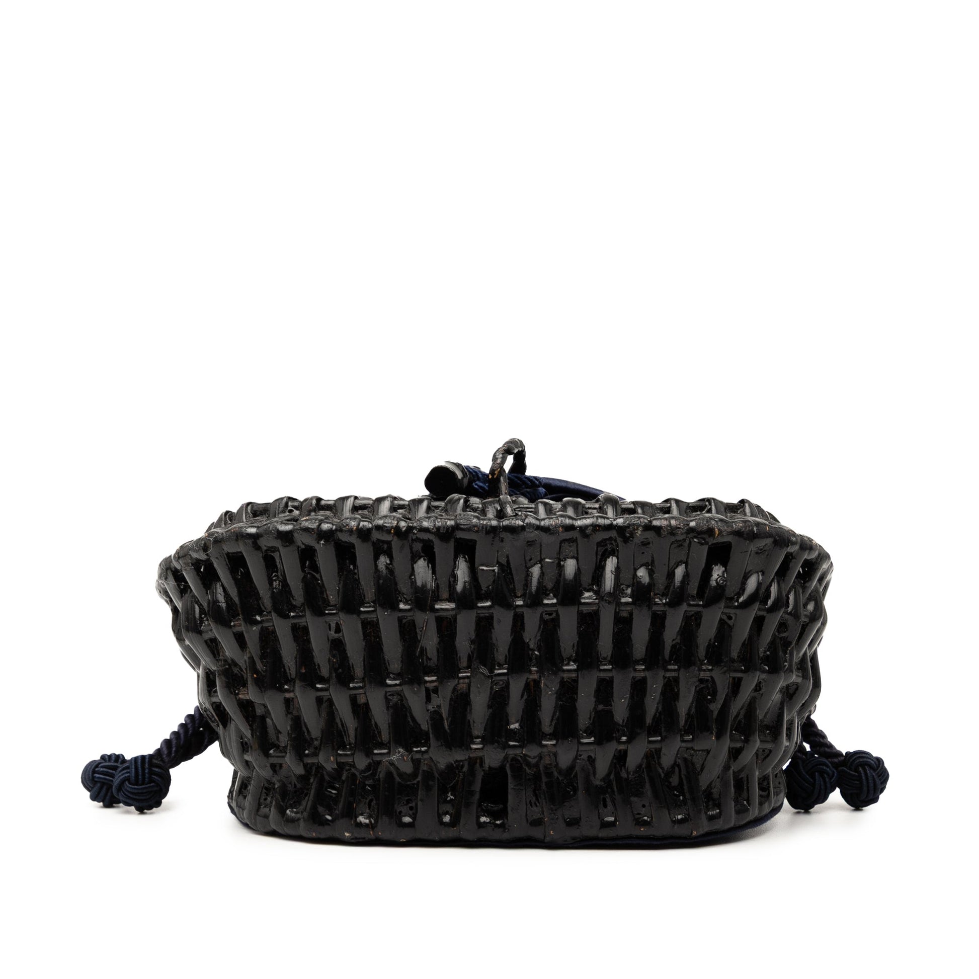 Bottega Veneta Satin Intrecciato and Wicker Crossbody