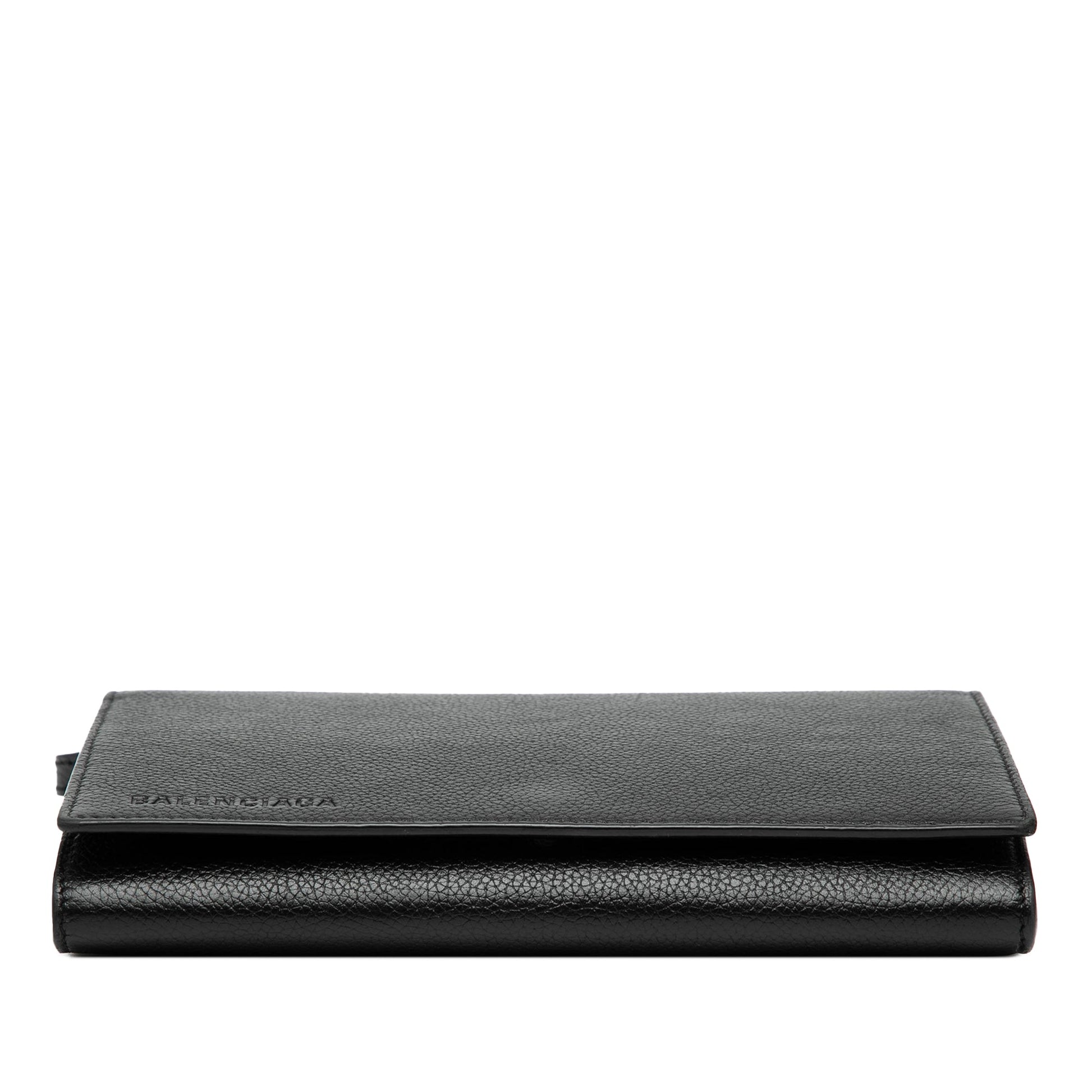 Balenciaga Small Leather Logo Flap Crossbody