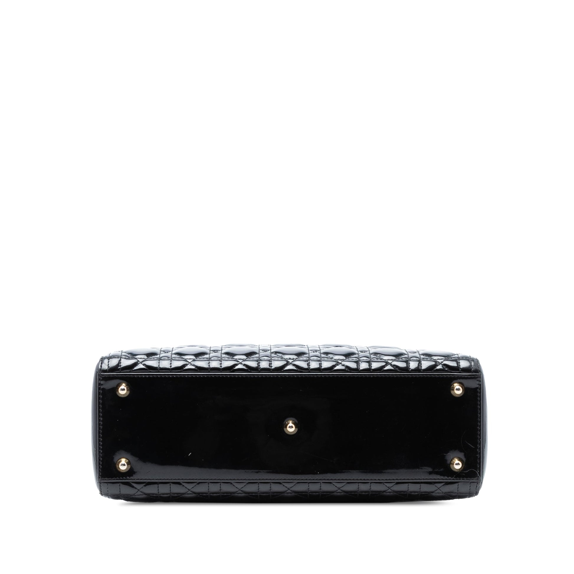 Dior Large Patent Cannage Lady Dior