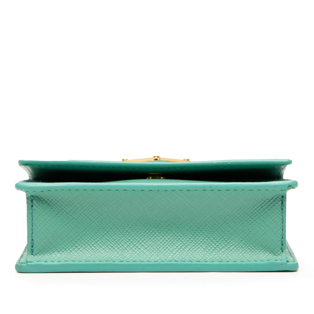 Prada Saffiano Lux Card Holder on Chain