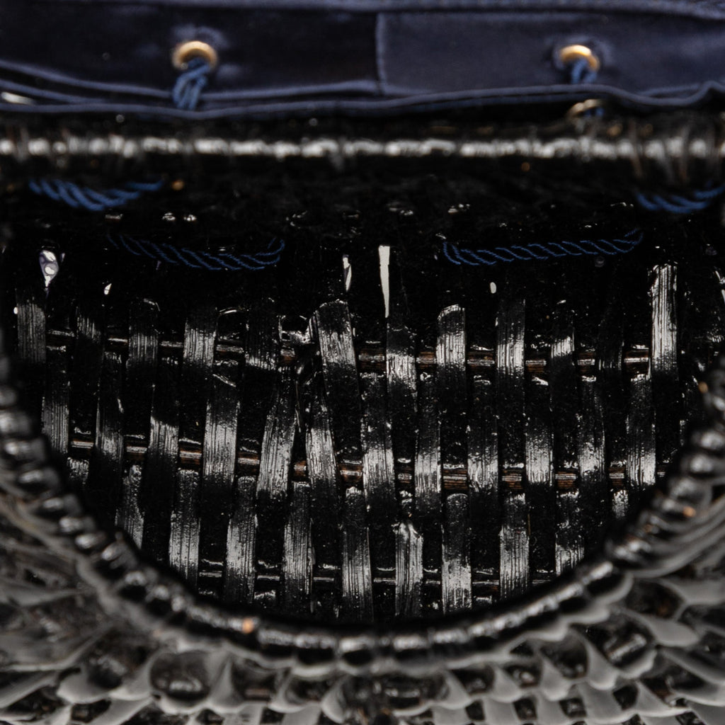 Bottega Veneta Satin Intrecciato and Wicker Crossbody