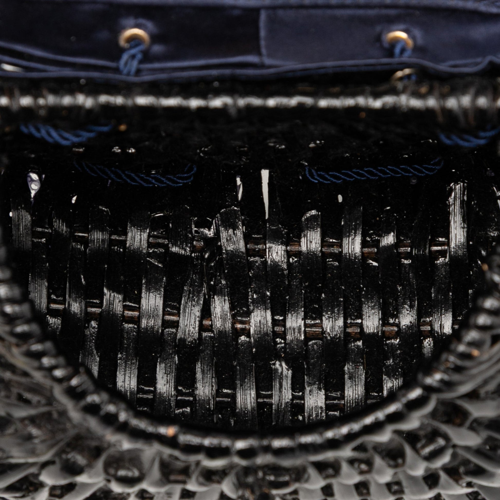 Bottega Veneta Satin Intrecciato and Wicker Crossbody