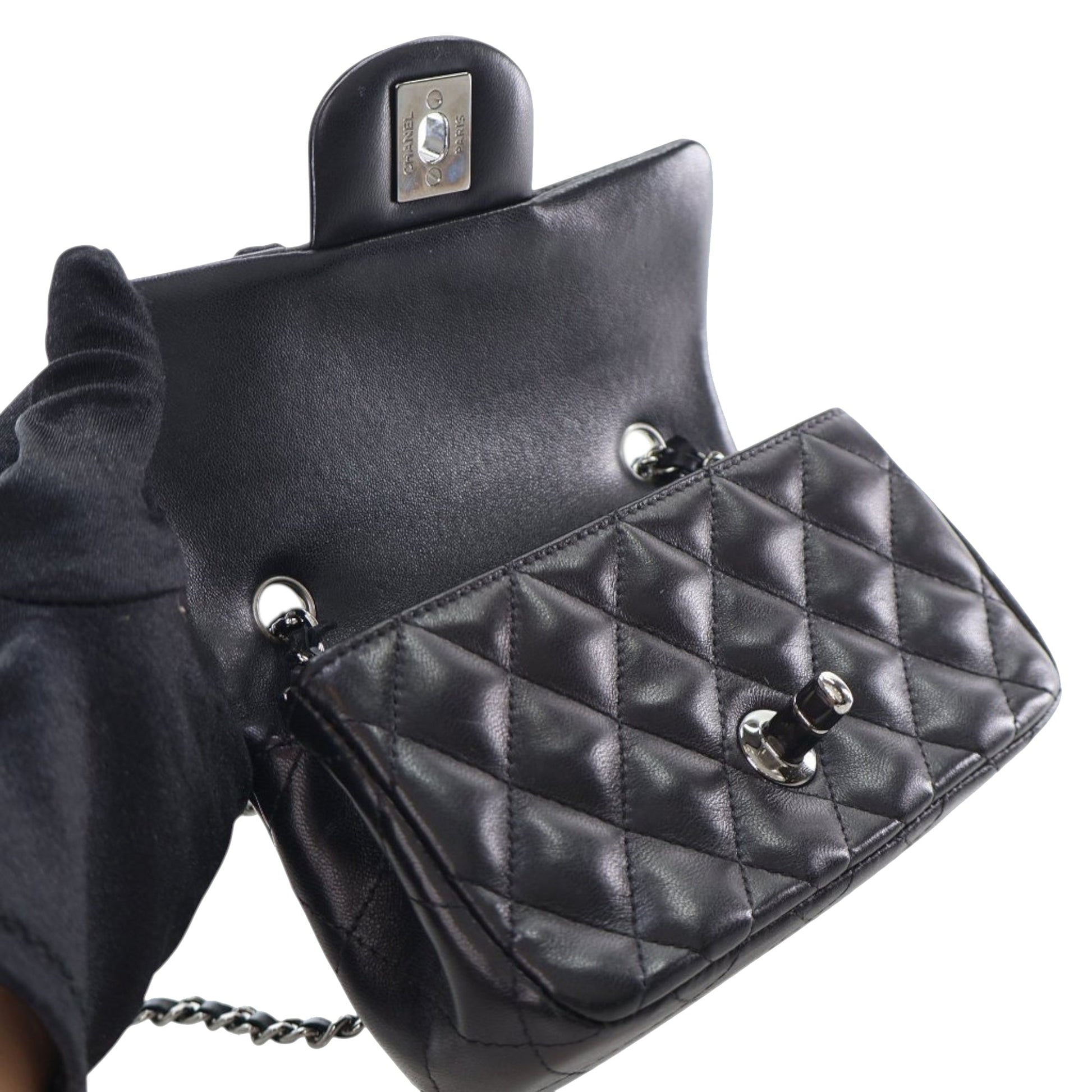 Chanel Extra Mini Rectangular Classic Lambskin Single Flap