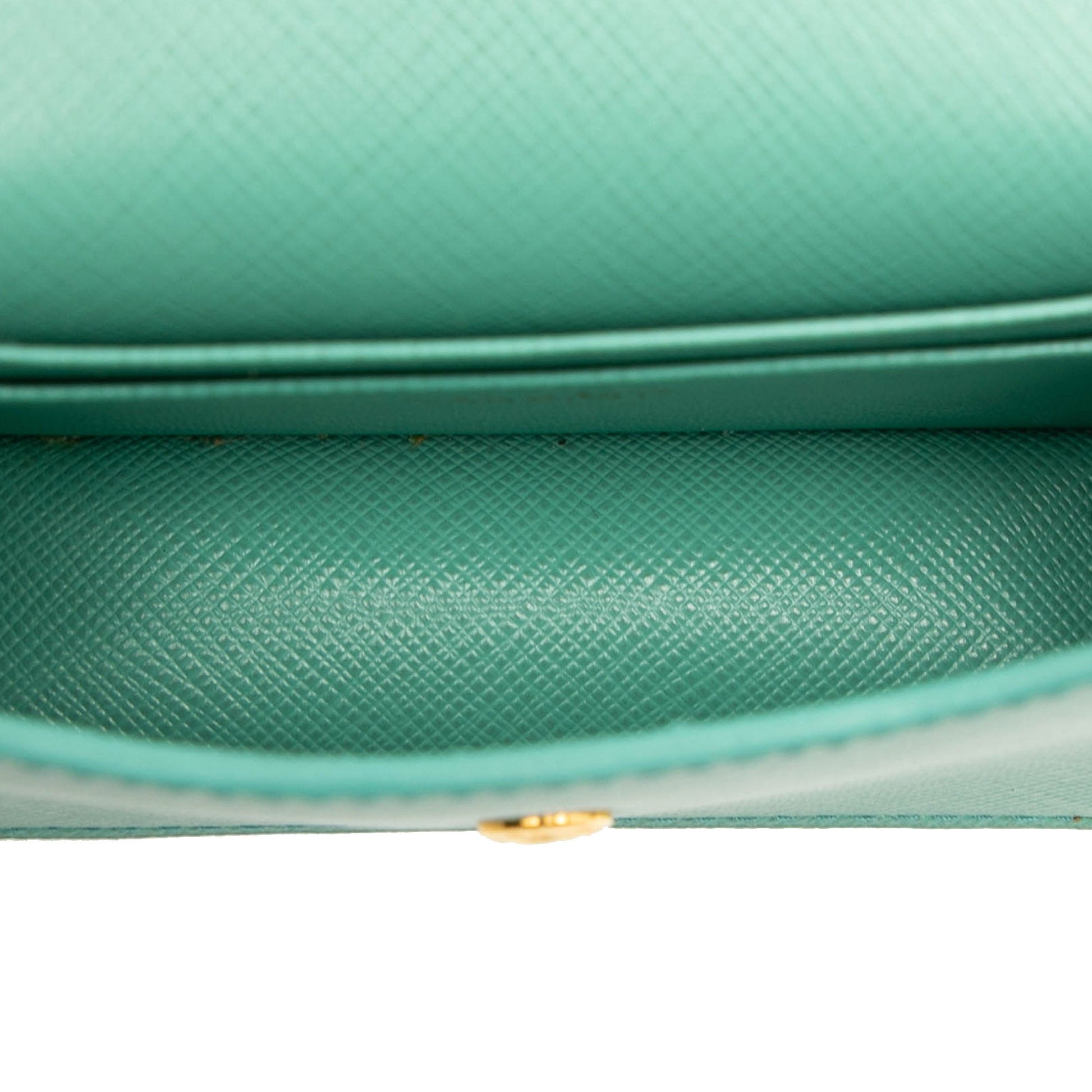 Prada Saffiano Lux Card Holder on Chain