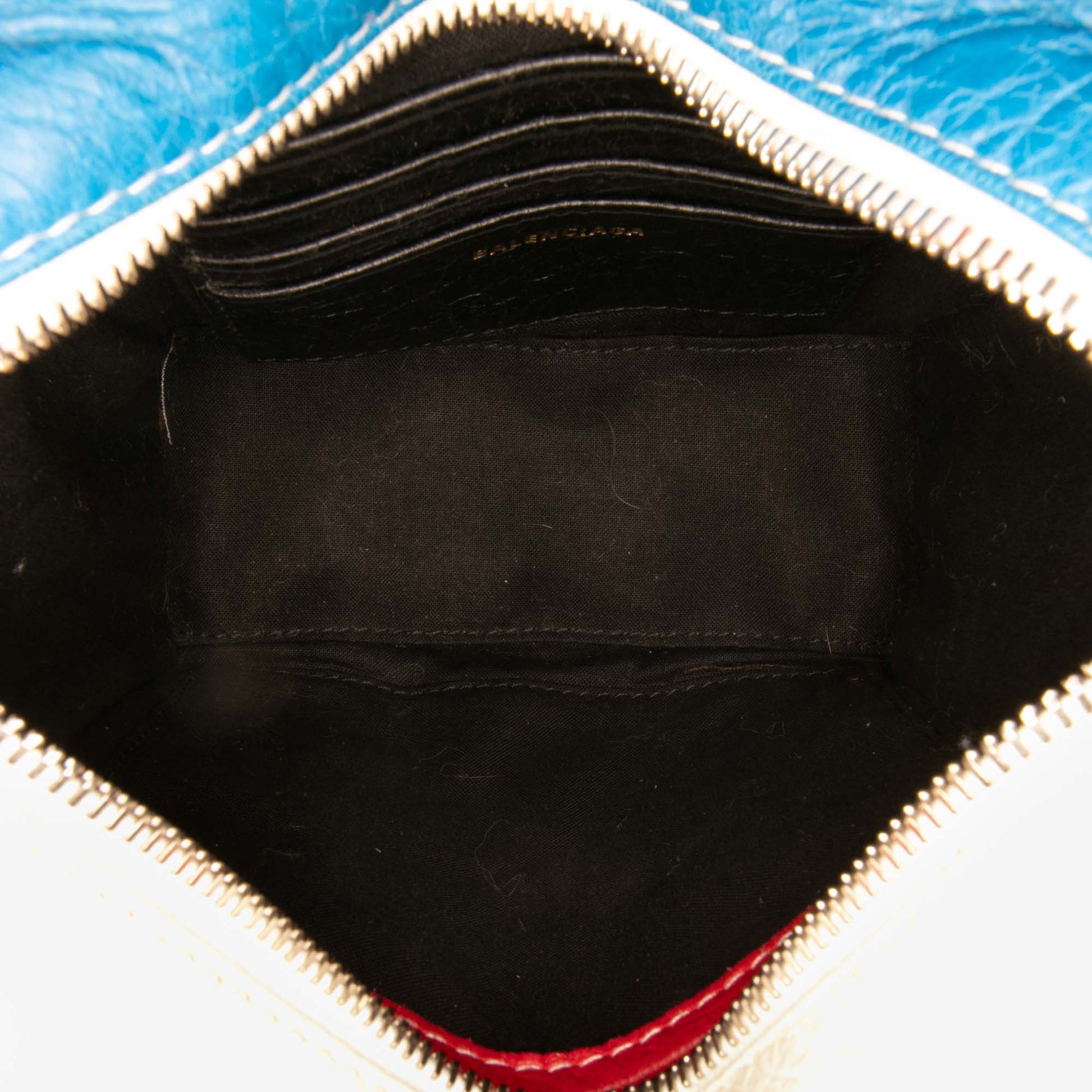 Balenciaga XXS Lambskin Fringe Bazar Shopper Satchel