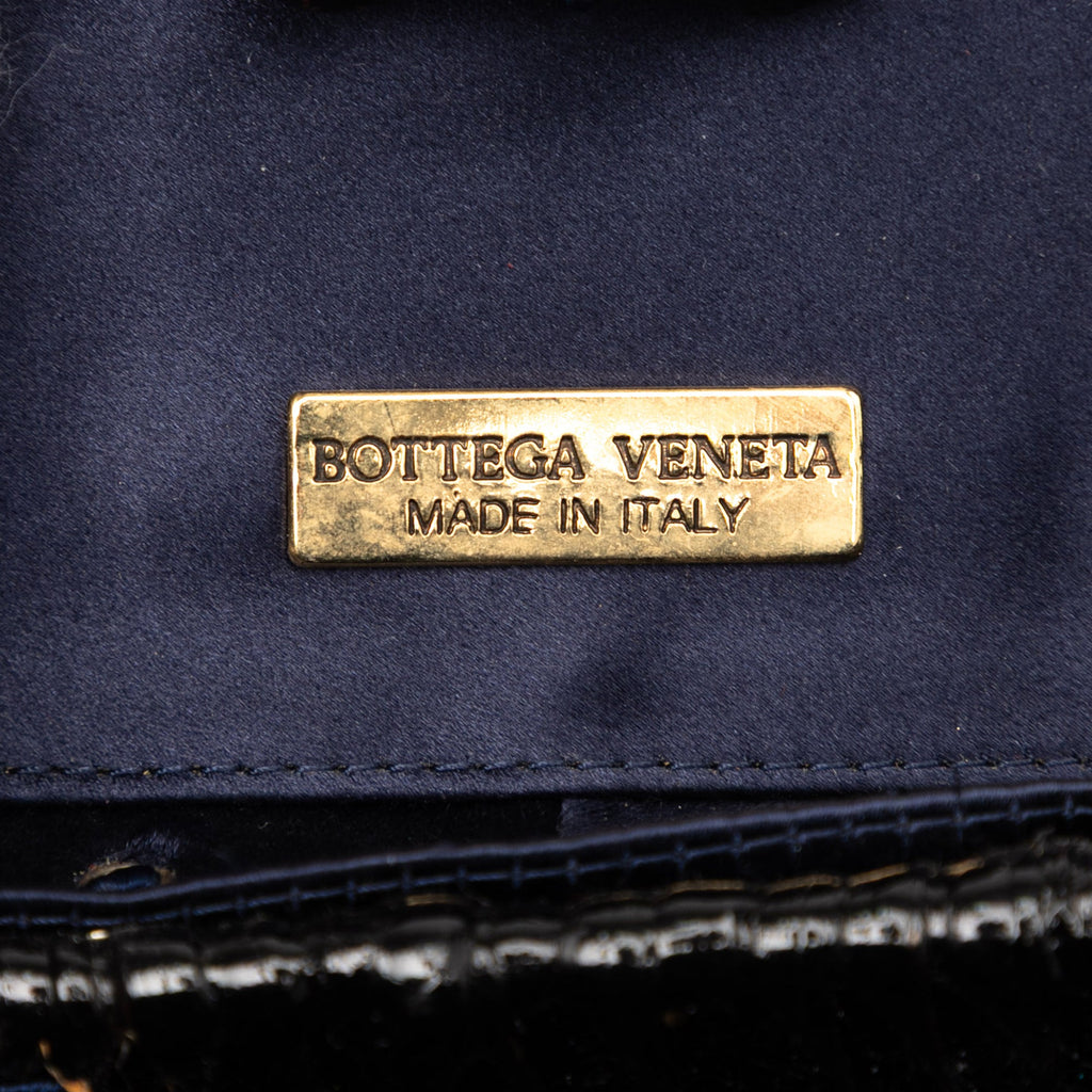 Bottega Veneta Satin Intrecciato and Wicker Crossbody
