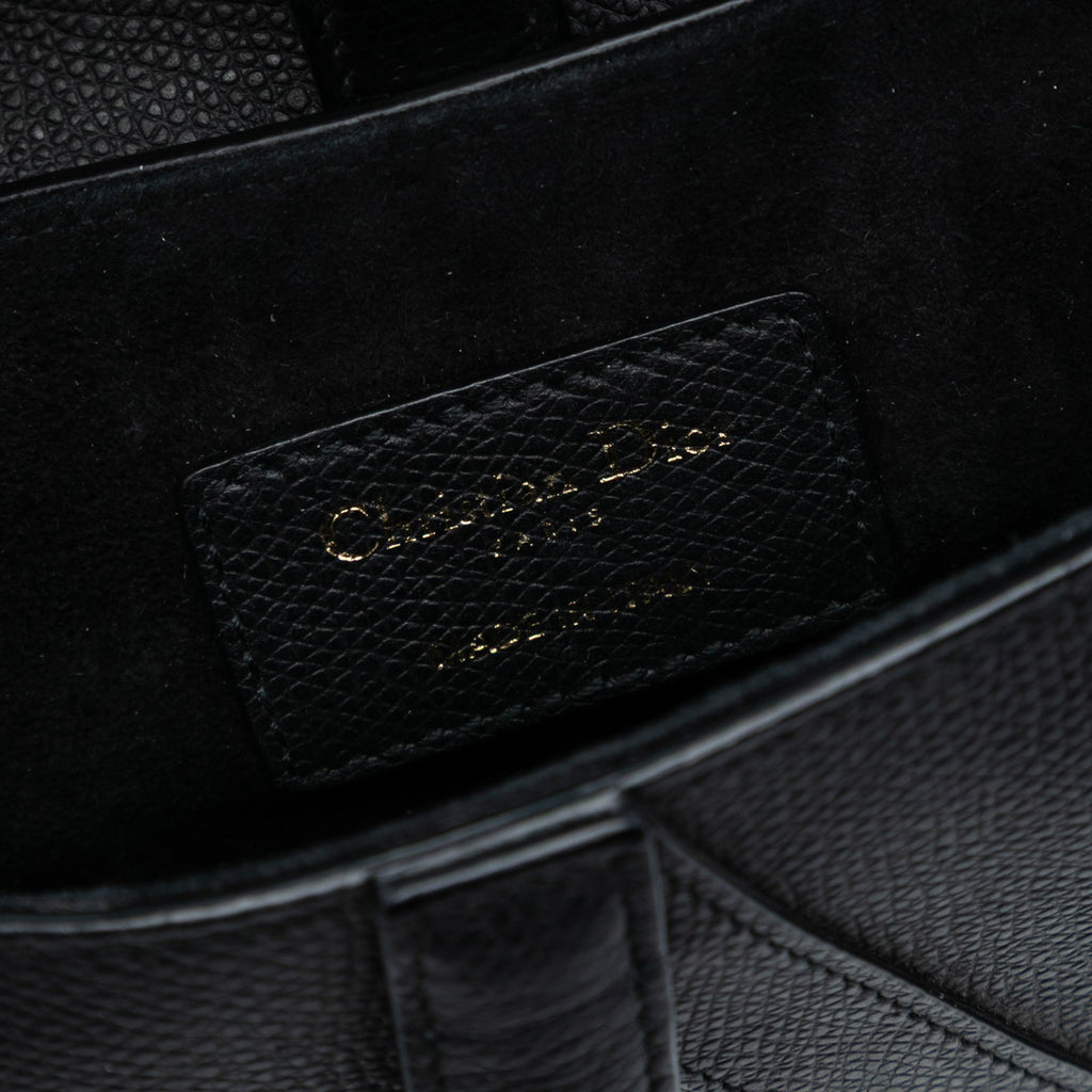 Dior Mini Grained Calfskin Saddle Bag
