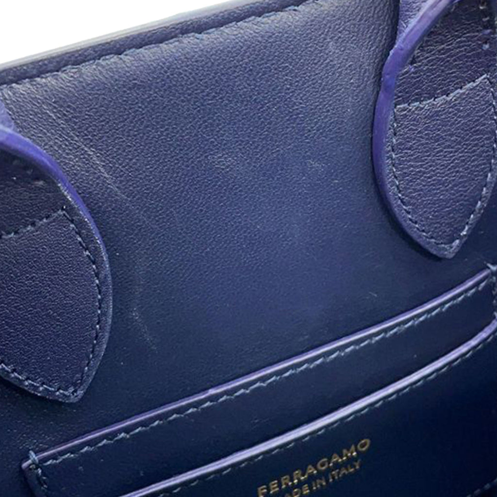 Ferragamo Calfskin Hug Satchel XS