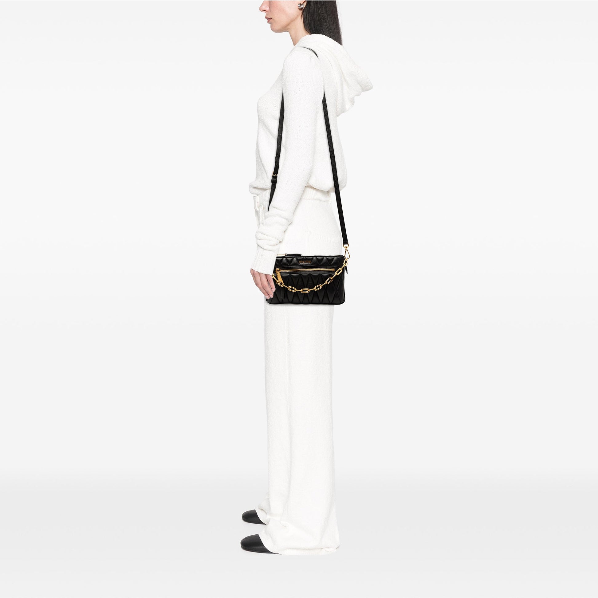 Miu Miu Matelasse Leather Satchel