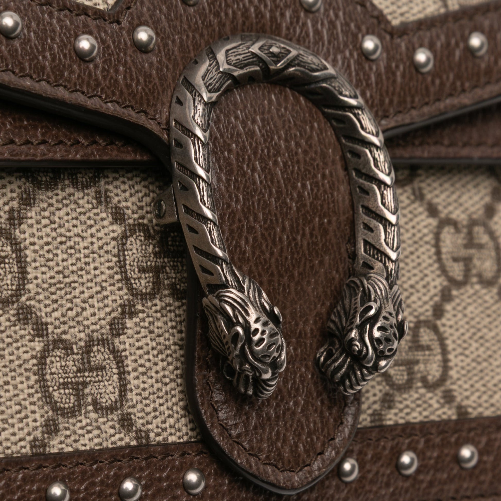 Gucci Mini GG Supreme Studs Dionysus Crossbody