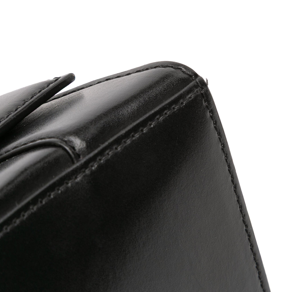 Balenciaga Small Shiny Box Calfskin Hourglass Top Handle Bag