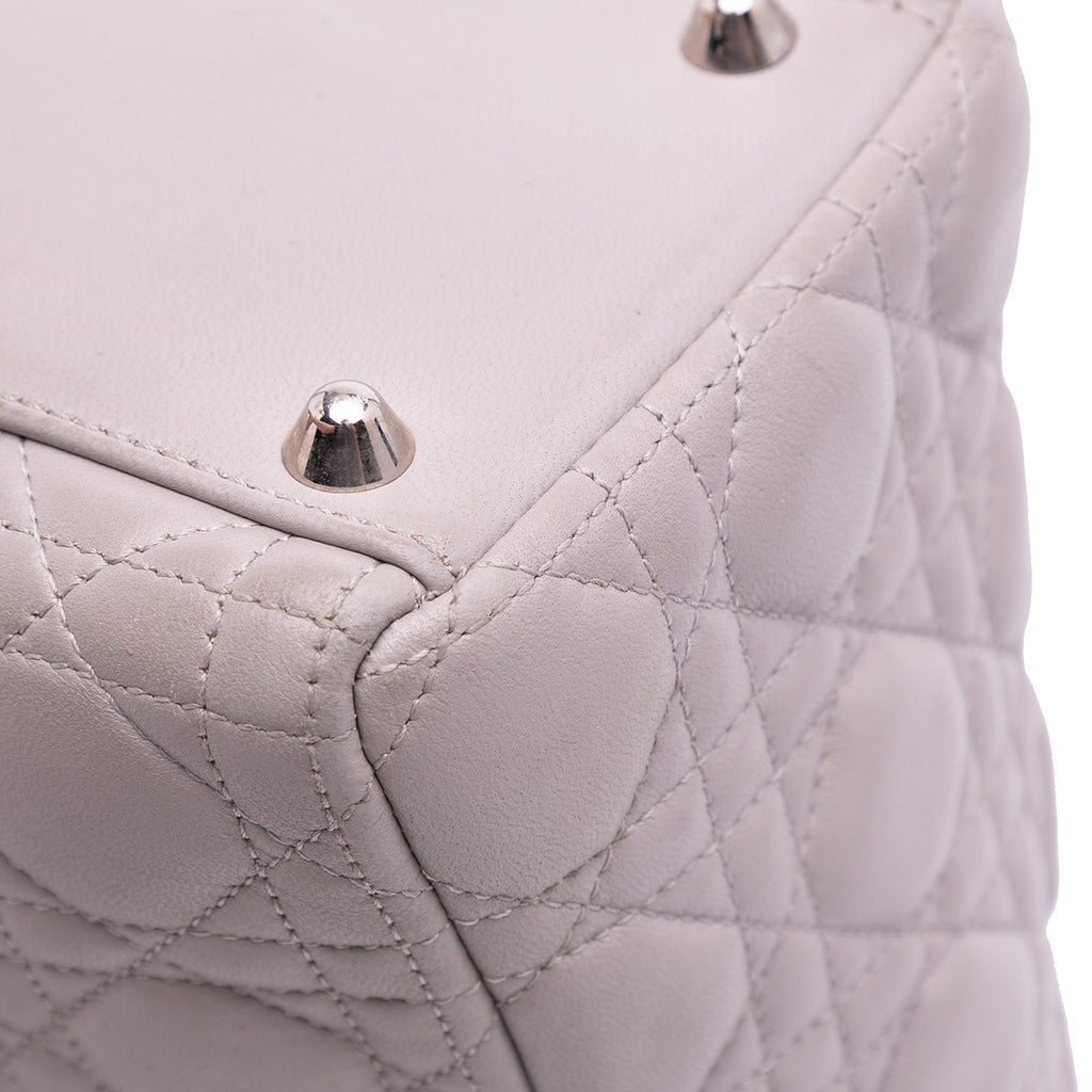 Dior Large Lambskin Cannage Lady Dior