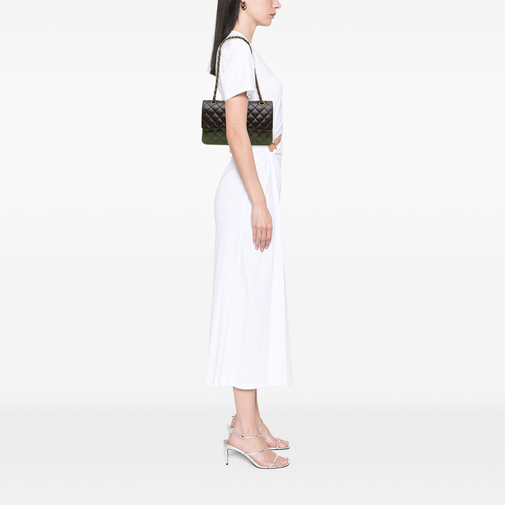 Chanel Medium Classic Tricolor Lambskin Double Flap